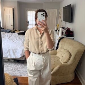 European linen shirt